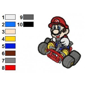 Mario 04 Embroidery Design